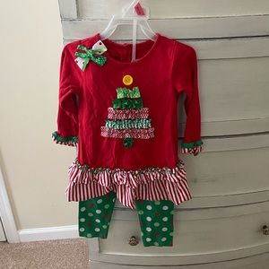 Girls 2-piece Christmas outfit 3T